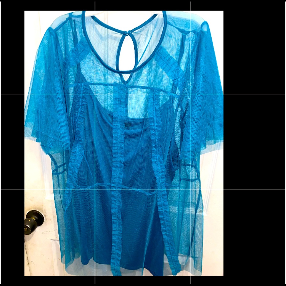 Lane Bryant Turquoise Blouse